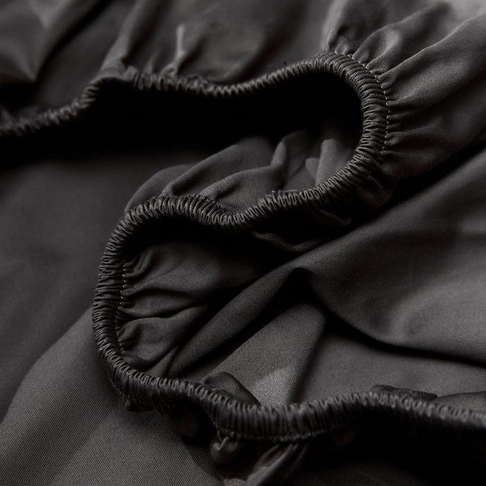 91家纺网 家纺一手货源 找家纺 红淳家纺 2025新款50s长绒棉纯色四件套及单品-单床笠 暗夜灰