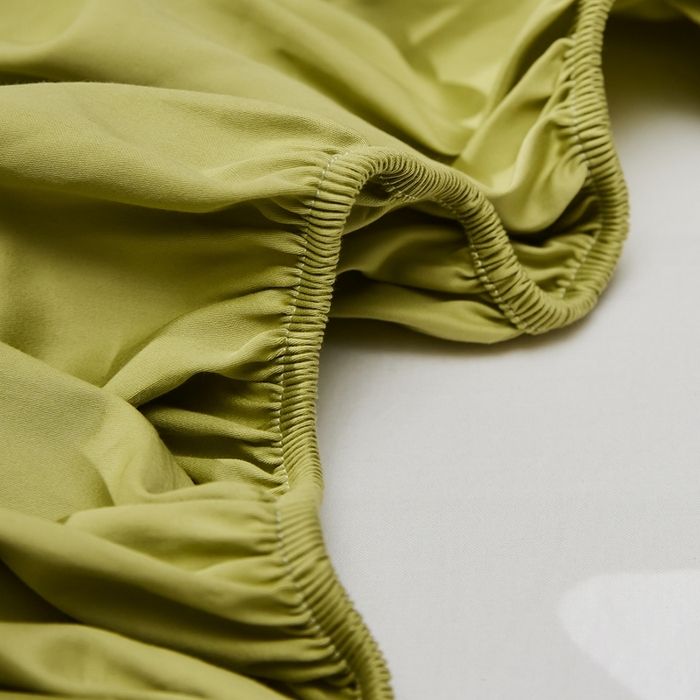 91家纺网 家纺一手货源 找家纺 （总）红淳家纺 2025新款50s长绒棉纯色四件套及单品-单床笠