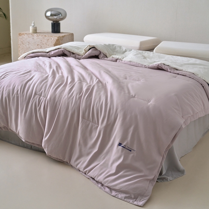 91家纺网 家纺一手货源 找家纺 花享莱 2025秋冬新款亚朵被子同款深睡被PRO四季被冬被子母被春秋被保暖控温被子被芯 雾凇粉-四季被