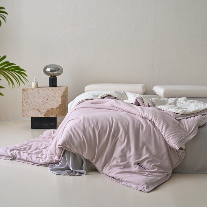 91家纺网 家纺一手货源 找家纺 花享莱 2025秋冬新款亚朵被子同款深睡被PRO四季被冬被子母被春秋被保暖控温被子被芯 雾凇粉-四季被