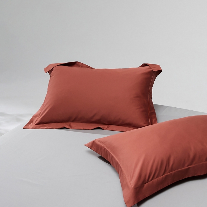 91家纺网 家纺一手货源 找家纺 （总）红淳家纺 2025新款50s长绒棉纯色四件套及单品-单枕套