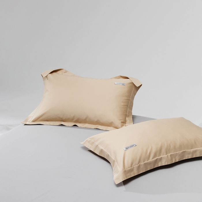 91家纺网 家纺一手货源 找家纺 （总）红淳家纺 2025新款50s长绒棉纯色四件套及单品-单枕套