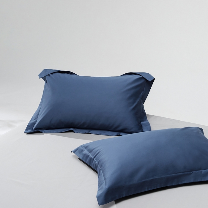 91家纺网 家纺一手货源 找家纺 （总）红淳家纺 2025新款50s长绒棉纯色四件套及单品-单枕套