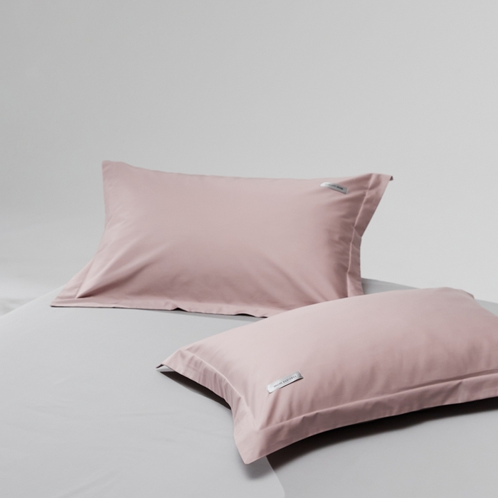 91家纺网 家纺一手货源 找家纺 （总）红淳家纺 2025新款50s长绒棉纯色四件套及单品-单枕套