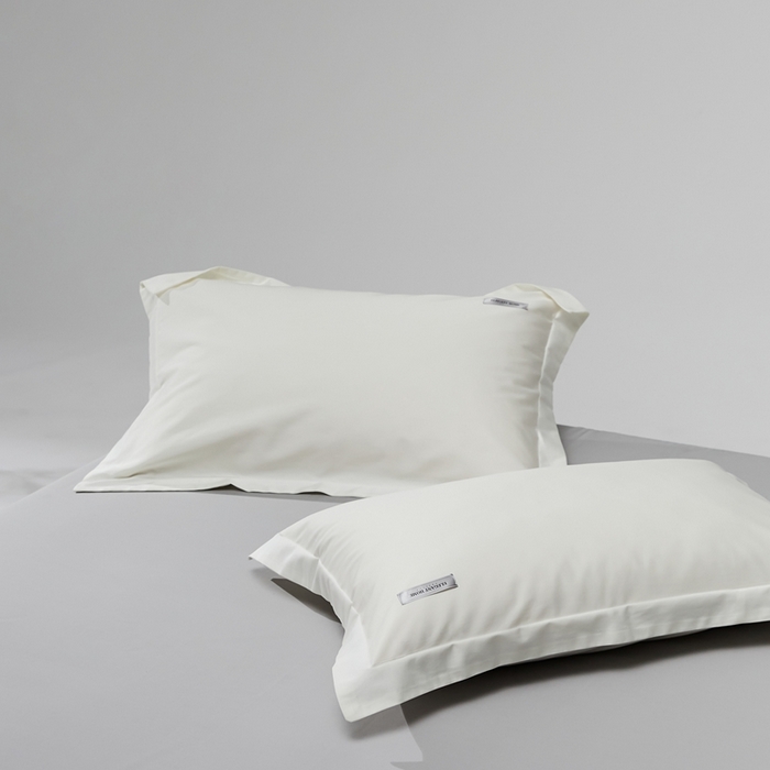 91家纺网 家纺一手货源 找家纺 （总）红淳家纺 2025新款50s长绒棉纯色四件套及单品-单枕套