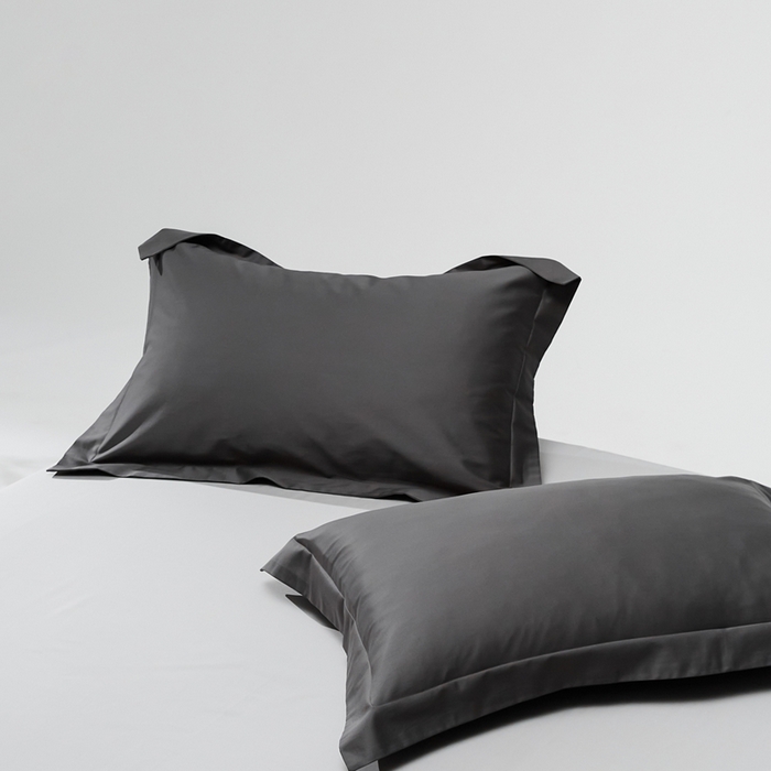 91家纺网 家纺一手货源 找家纺 （总）红淳家纺 2025新款50s长绒棉纯色四件套及单品-单枕套