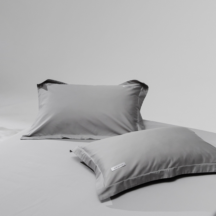 91家纺网 家纺一手货源 找家纺 （总）红淳家纺 2025新款50s长绒棉纯色四件套及单品-单枕套