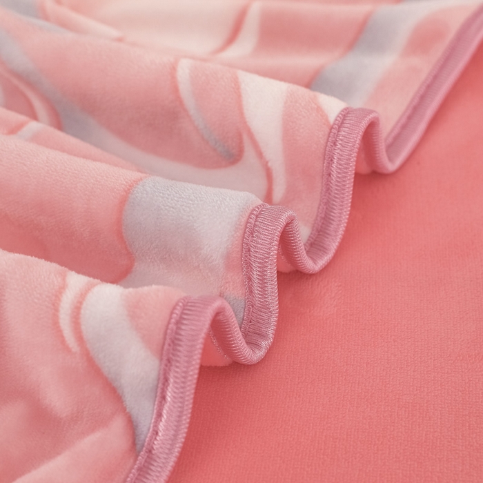 91家纺网 家纺一手货源 找家纺 首选家纺 2025新款加厚保暖牛奶绒金貂绒法莱绒床裙款四件套 郁金香