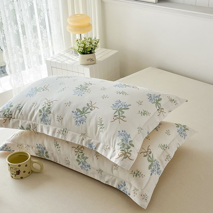 91家纺网 家纺一手货源 找家纺 （总）红淳家纺 2025新款亲肤舒适全棉印花简约单枕套