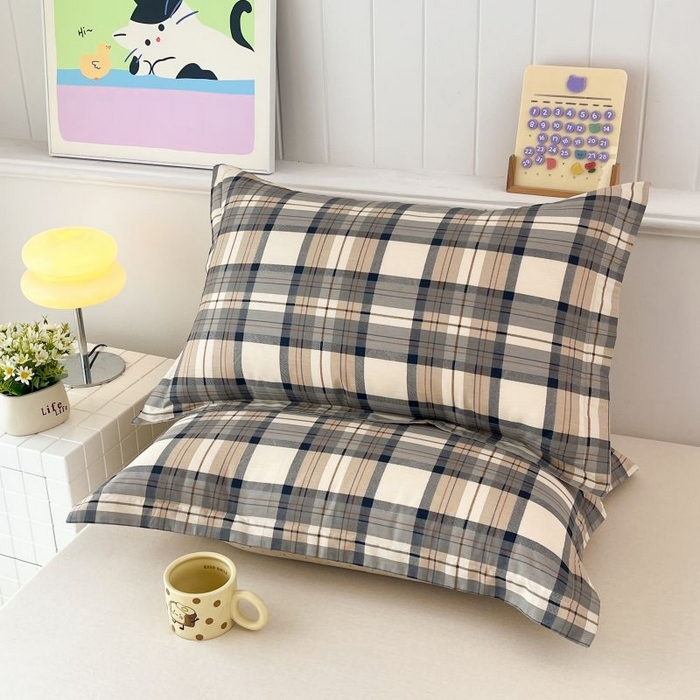 91家纺网 家纺一手货源 找家纺 （总）红淳家纺 2025新款亲肤舒适全棉印花简约单枕套