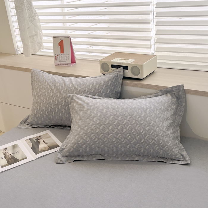 91家纺网 家纺一手货源 找家纺 （总）红淳家纺 2025新款亲肤舒适全棉印花简约单枕套