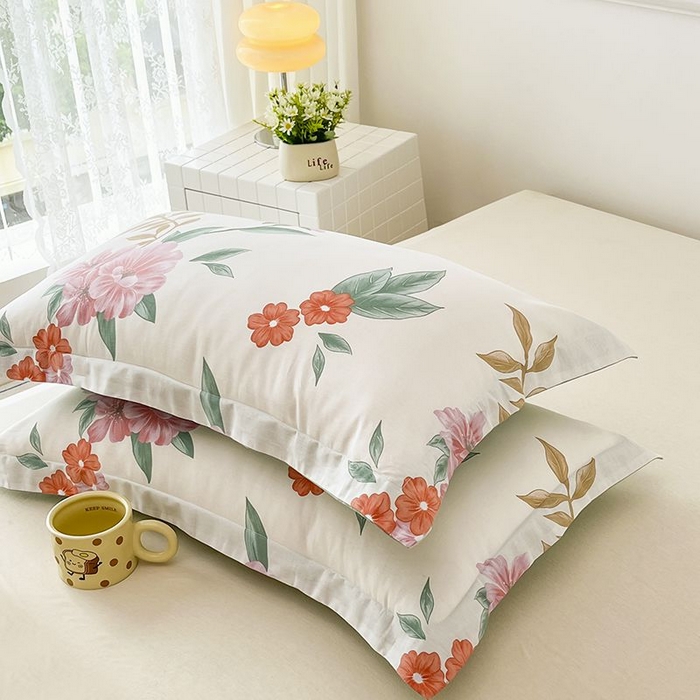 91家纺网 家纺一手货源 找家纺 （总）红淳家纺 2025新款亲肤舒适全棉印花简约单枕套