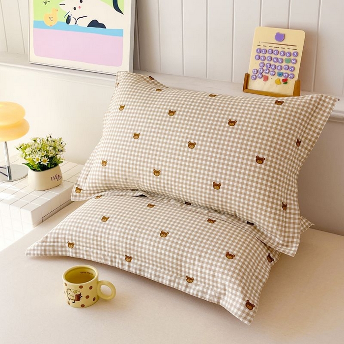 91家纺网 家纺一手货源 找家纺 （总）红淳家纺 2025新款亲肤舒适全棉印花简约单枕套