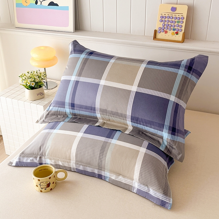 91家纺网 家纺一手货源 找家纺 （总）红淳家纺 2025新款亲肤舒适全棉印花简约单枕套