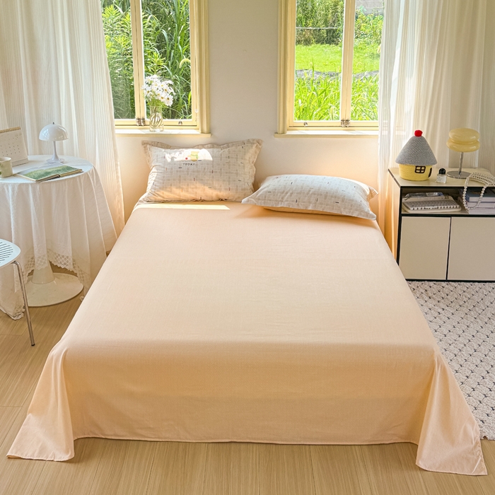 91家纺网 家纺一手货源 找家纺 红淳家纺 2025新款亲肤舒适全棉印花简约单枕套 小幸运