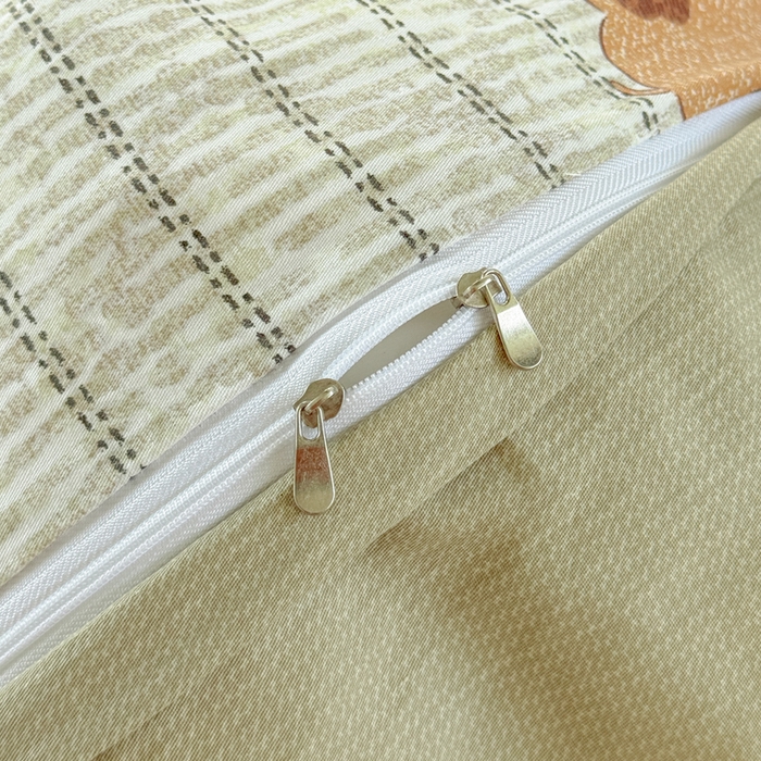 91家纺网 家纺一手货源 找家纺 红淳家纺 2025新款亲肤舒适全棉印花简约单枕套 梦幻小象