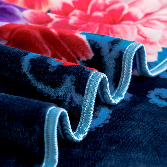 91家纺网 家纺一手货源 找家纺 静缘分 2025新款230克特厚8.5斤牛奶绒金貂绒床裙款保暖四件套-富贵花开