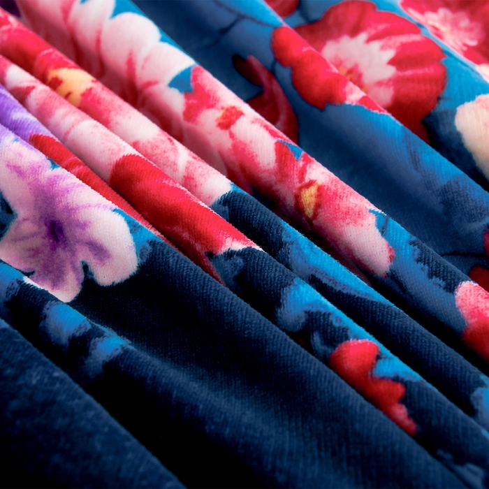 91家纺网 家纺一手货源 找家纺 静缘分 2025新款230克特厚8.5斤牛奶绒金貂绒床裙款保暖四件套-富贵花开