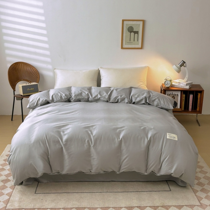 91家纺网 家纺一手货源 找家纺 （总）红淳家纺 2025新款13366亲肤全棉纯色单床单-简单生活