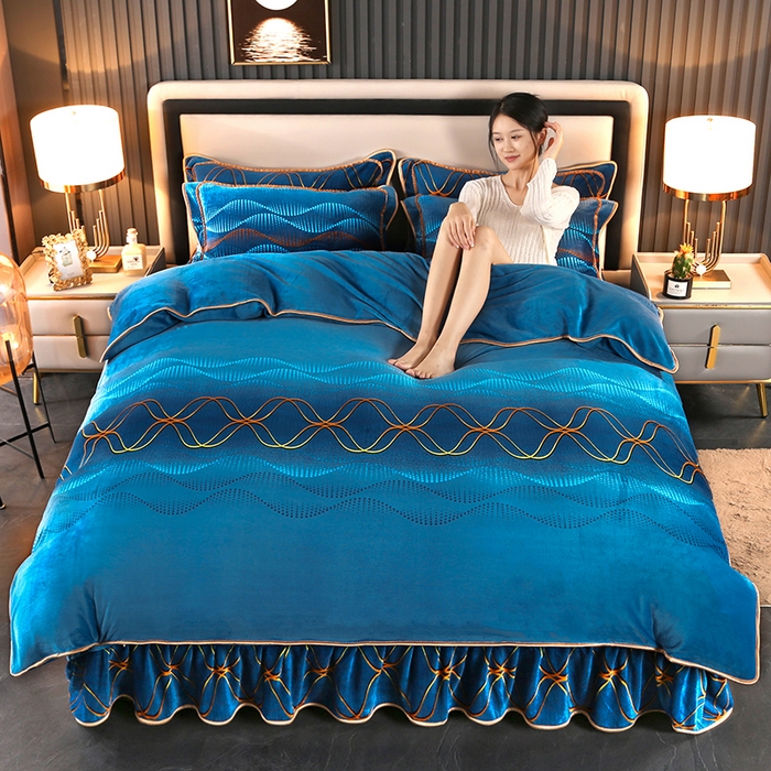 91家纺网 家纺一手货源 找家纺 总代芙家纺2025款高克重10斤牛奶绒四件套控价180卖低价格不要上