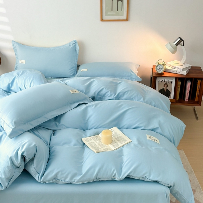 91家纺网 家纺一手货源 找家纺 （总）红淳家纺 2025新款13366亲肤全棉纯色枕套-简单生活