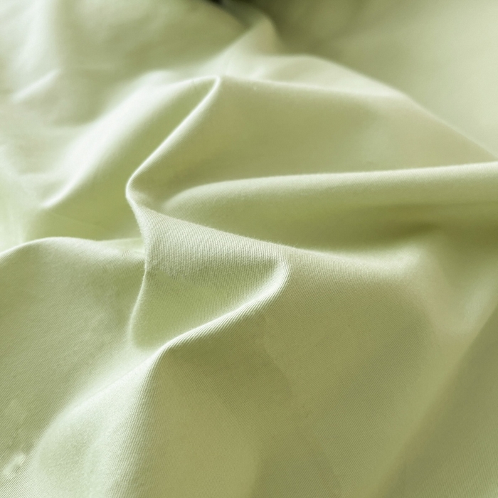 91家纺网 家纺一手货源 找家纺 红淳家纺 2025新款13366亲肤全棉纯色枕套-简单生活 苹果绿+米白