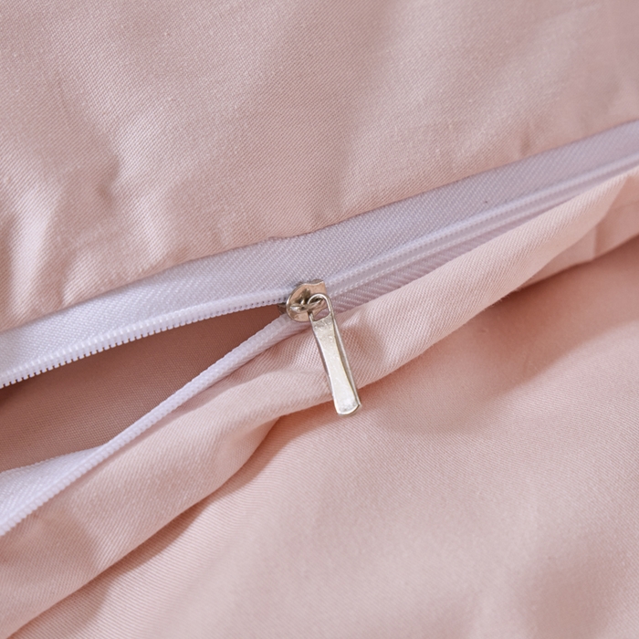 91家纺网 家纺一手货源 找家纺 红淳家纺 2025新款13366亲肤全棉纯色枕套-简单生活 裸粉