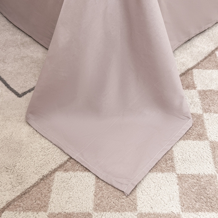 91家纺网 家纺一手货源 找家纺 红淳家纺 2025新款13366亲肤全棉纯色枕套-简单生活 烟紫粉