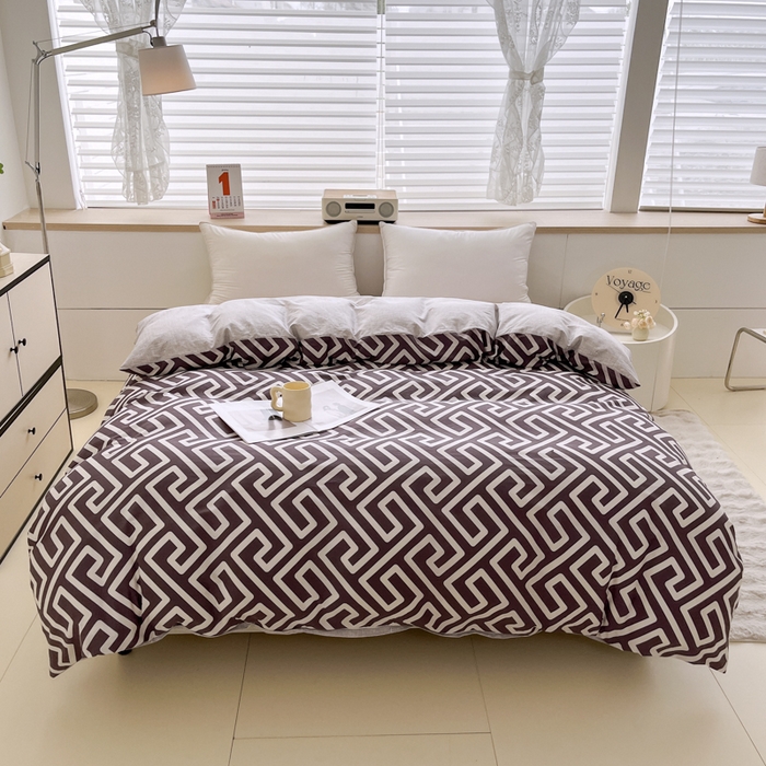 91家纺网 家纺一手货源 找家纺 （总）红淳家纺 2025新款12868全棉商务印花系列四件套