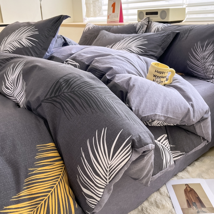 91家纺网 家纺一手货源 找家纺 （总）红淳家纺 2025新款12868全棉商务印花系列四件套