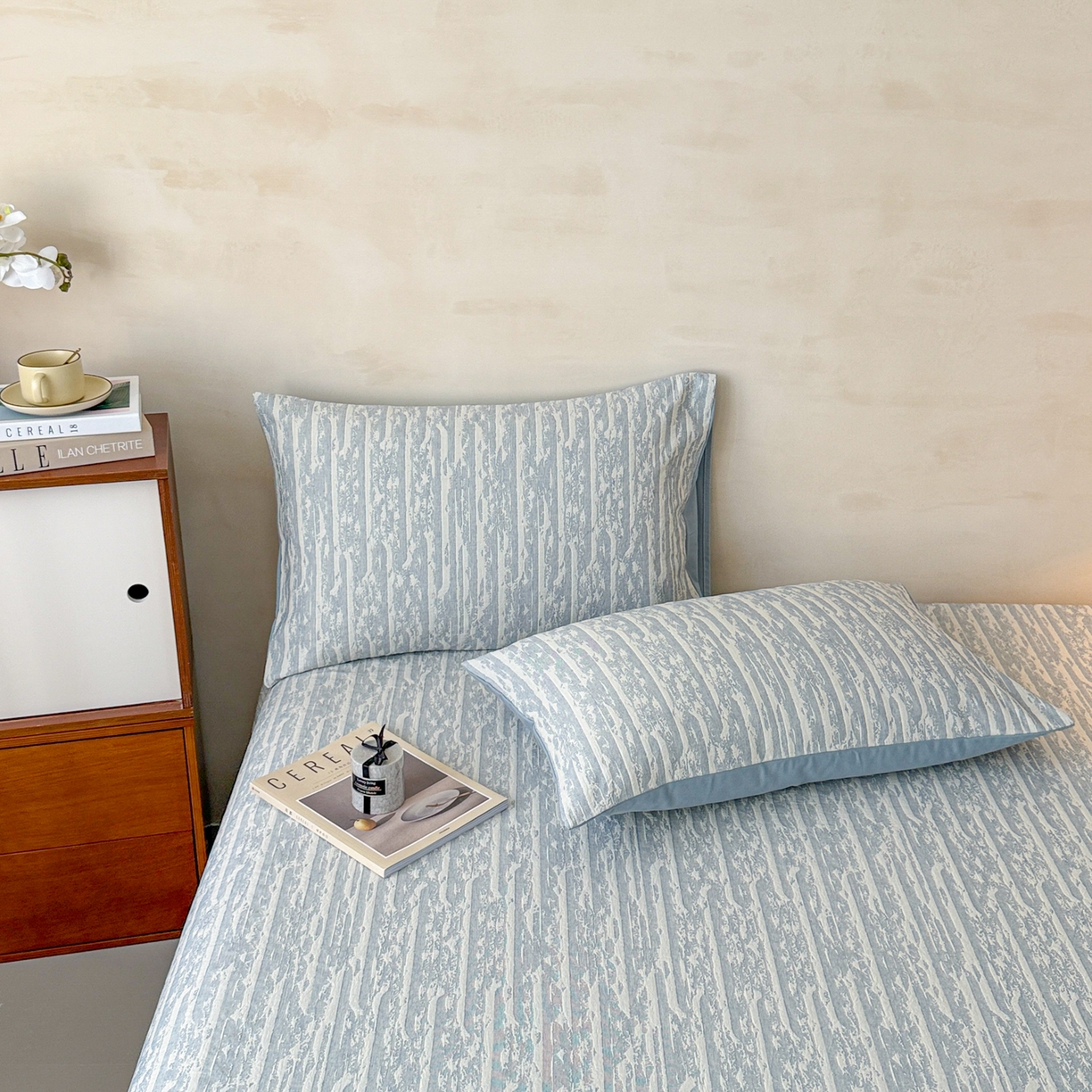 91家纺网 家纺一手货源 找家纺 （总）眠博士 2025新款全棉纯棉三层纱单床单 床单单件