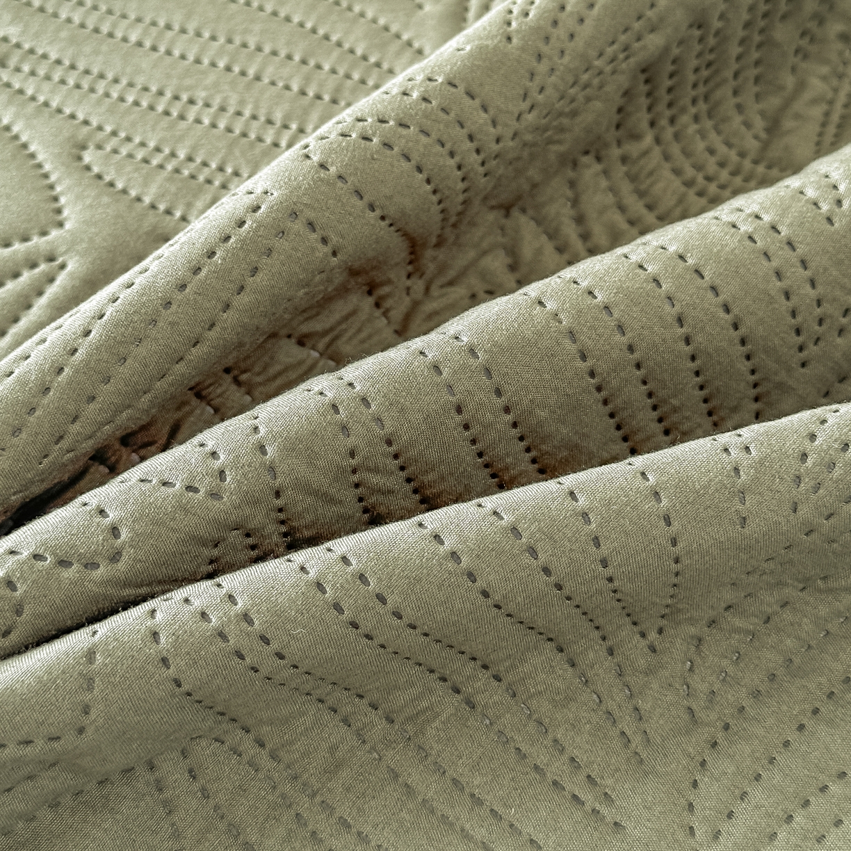 91家纺网 家纺一手货源 找家纺 手艺人家纺 2025新款化纤亲肤床盖三件套 HS-01青色