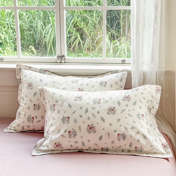 91家纺网 家纺一手货源 找家纺 红淳家纺 2025新款小清新春款12868全棉印花四件套 如月花梦