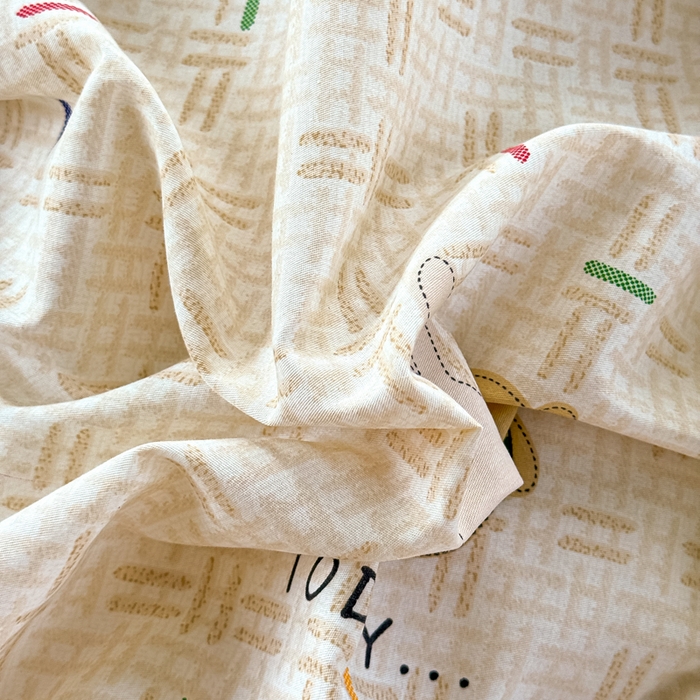 91家纺网 家纺一手货源 找家纺 红淳家纺 2025新款小清新春款12868全棉印花四件套 小幸运