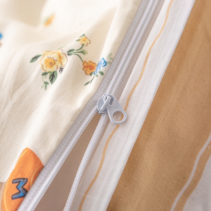 91家纺网 家纺一手货源 找家纺 红淳家纺 2025新款小清新春款12868全棉印花四件套 奇迹世界