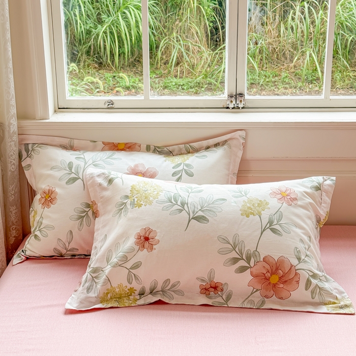 91家纺网 家纺一手货源 找家纺 （总）红淳家纺 2025新款小清新春款12868全棉印花四件套