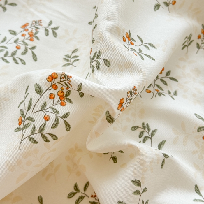 91家纺网 家纺一手货源 找家纺 红淳家纺 2025新款小清新春款12868全棉印花四件套 清风如叶