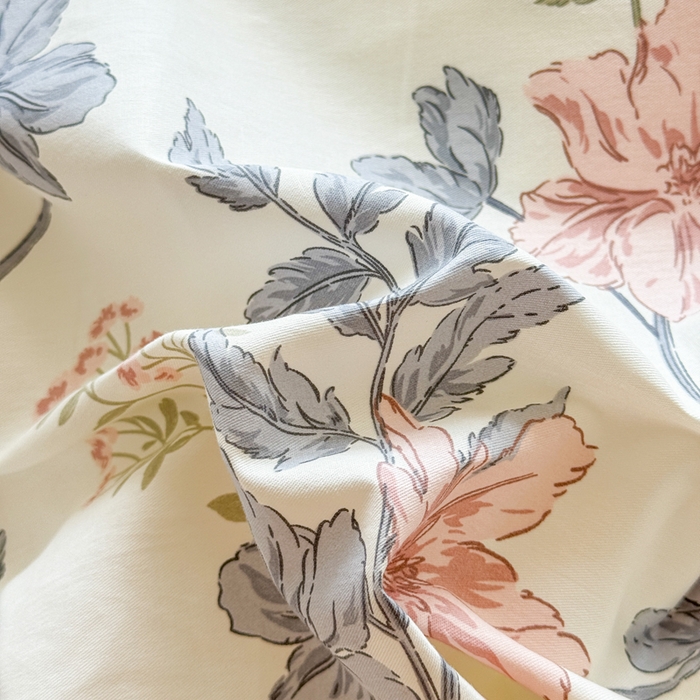 91家纺网 家纺一手货源 找家纺 红淳家纺 2025新款小清新春款12868全棉印花四件套 洛川花海