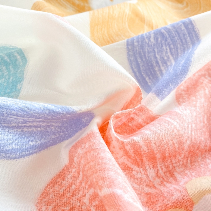 91家纺网 家纺一手货源 找家纺 红淳家纺 2025新款小清新春款12868全棉印花四件套 花田梦