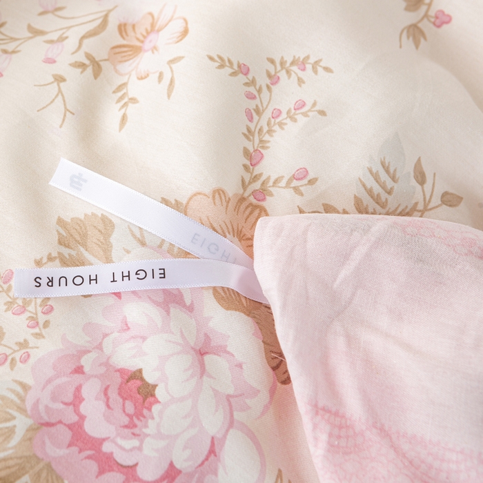 91家纺网 家纺一手货源 找家纺 红淳家纺 2025新款小清新春款12868全棉印花四件套 华庭庄园