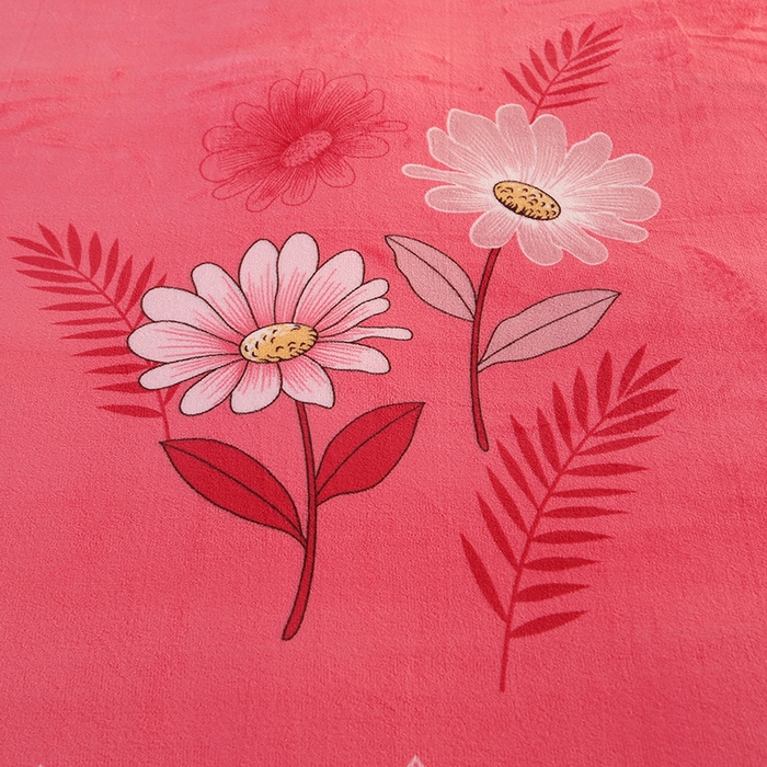 91家纺网 家纺一手货源 找家纺 代芙家纺2025款高克重10斤牛奶绒四件套【下载图片前看下详情公告】粉色花语