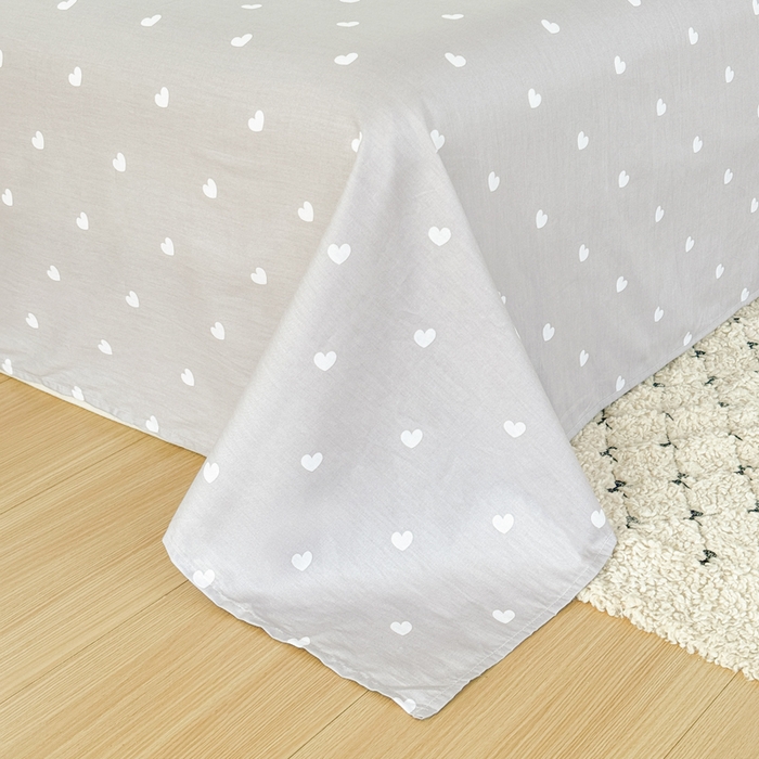 91家纺网 家纺一手货源 找家纺 红淳家纺 2025新款小清新春款12868全棉印花四件套 心愿恋曲