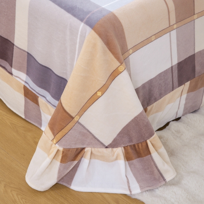 91家纺网 家纺一手货源 找家纺 优姿家纺 2025新款加厚全消光牛奶绒印花四件套格调