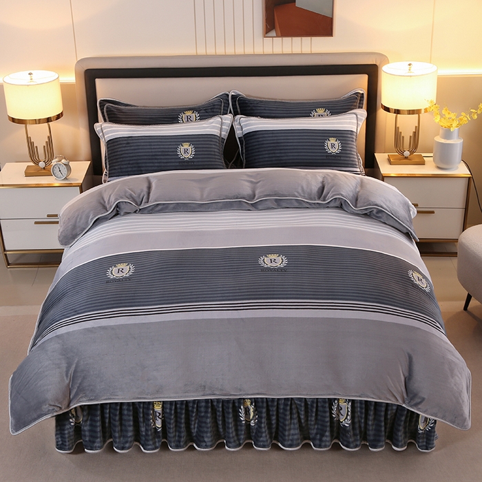 91家纺网 家纺一手货源 找家纺 代芙家纺2025款高克重10斤牛奶绒四件套【下载图片前看下详情公告】贵族潮流