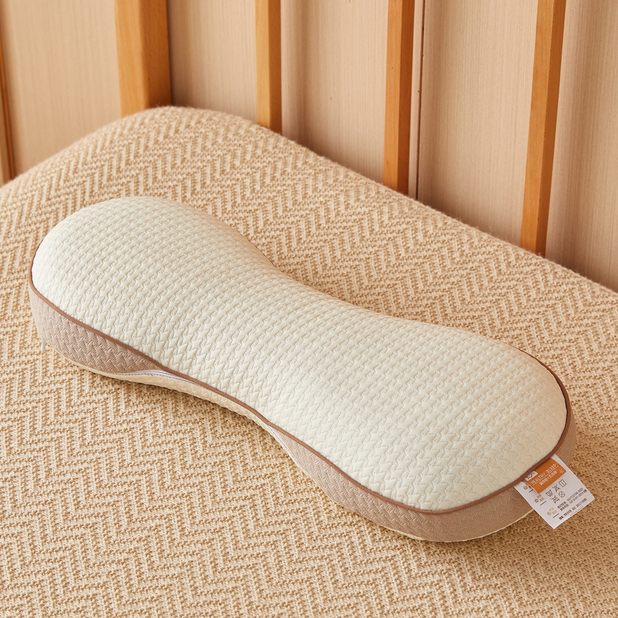 91家纺网 家纺一手货源 找家纺 缦吉 2025款邦邦荞麦枕枕头枕芯 白色