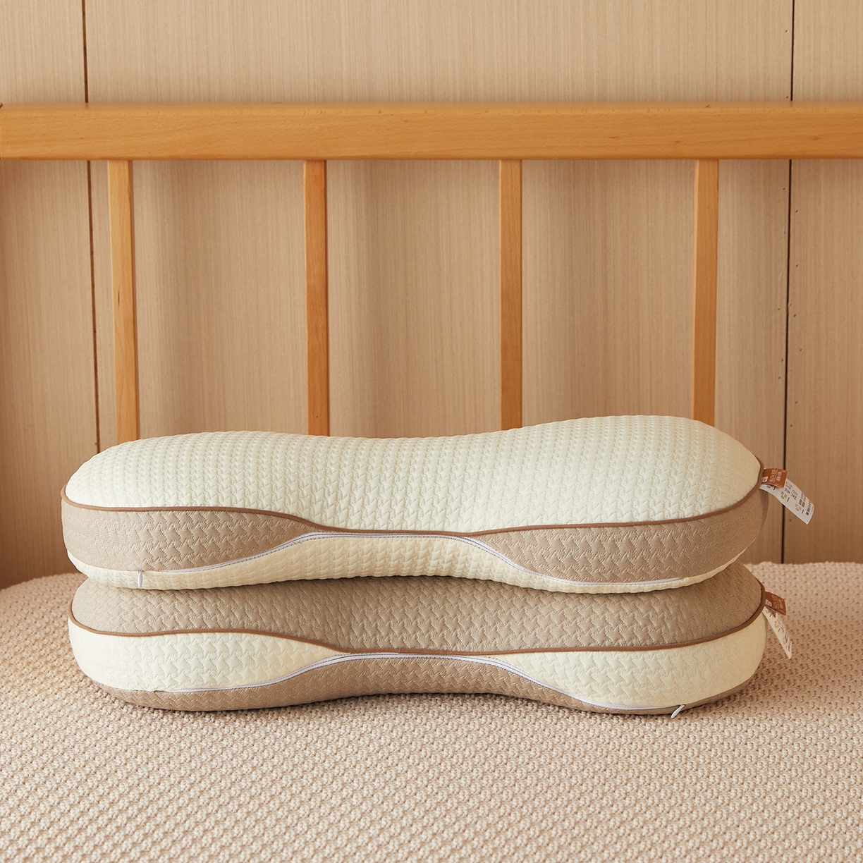 91家纺网 家纺一手货源 找家纺 缦吉 2025款邦邦荞麦枕枕头枕芯 组合图仅供展示