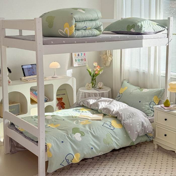 91家纺网 家纺一手货源 找家纺 （总）红淳家纺 2025新款全棉青少年学生三件套