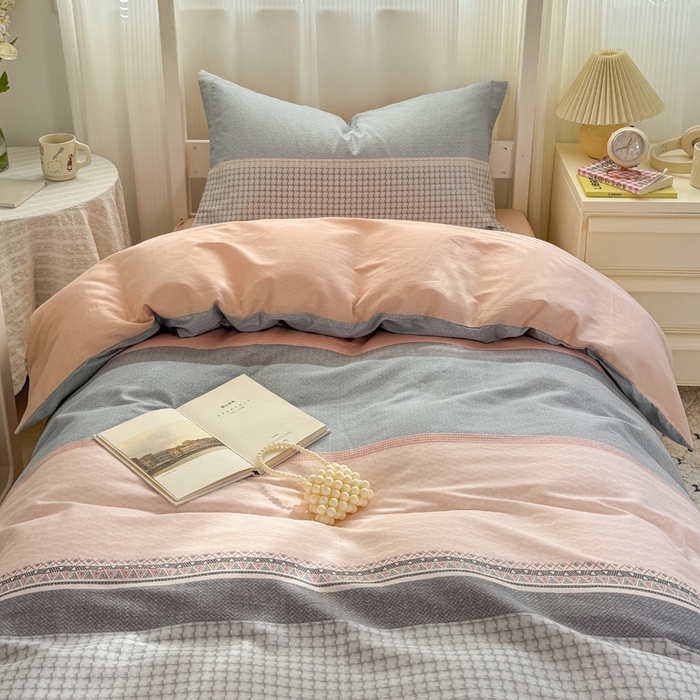 91家纺网 家纺一手货源 找家纺 红淳家纺 2025新款全棉青少年学生三件套 一帆风顺