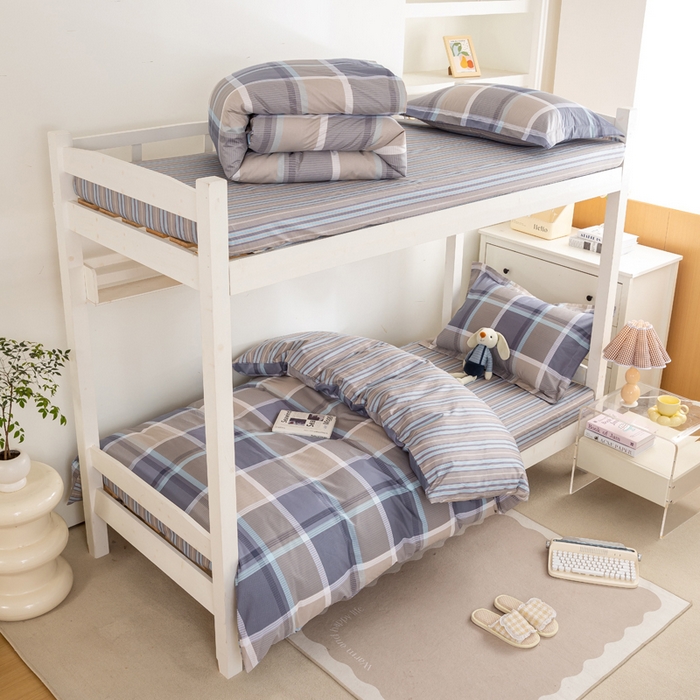 红淳家纺 2025新款全棉青少年学生三件套 幻影