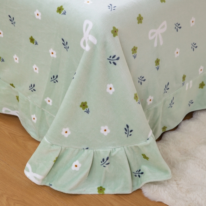 91家纺网 家纺一手货源 找家纺 优姿家纺 2025新款加厚全消光牛奶绒印花四件套林间小风